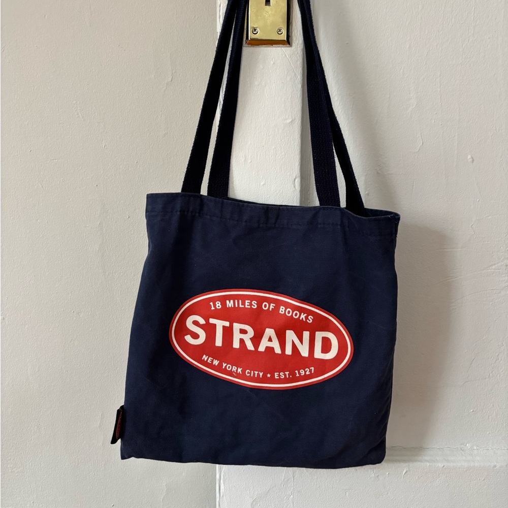 Strand Navy Tote Bag